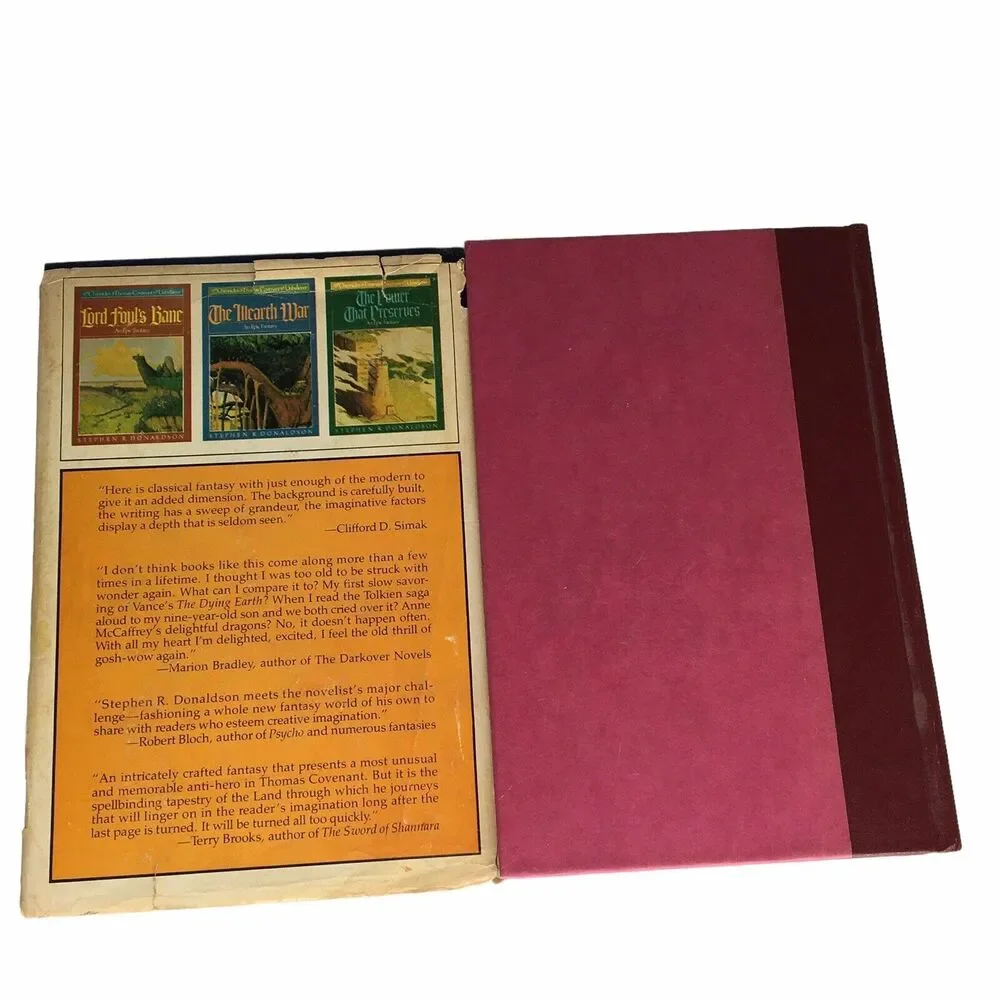 Lot of 2 Vintage Books Stephen R Donaldson Fantasy‎ Genre HB